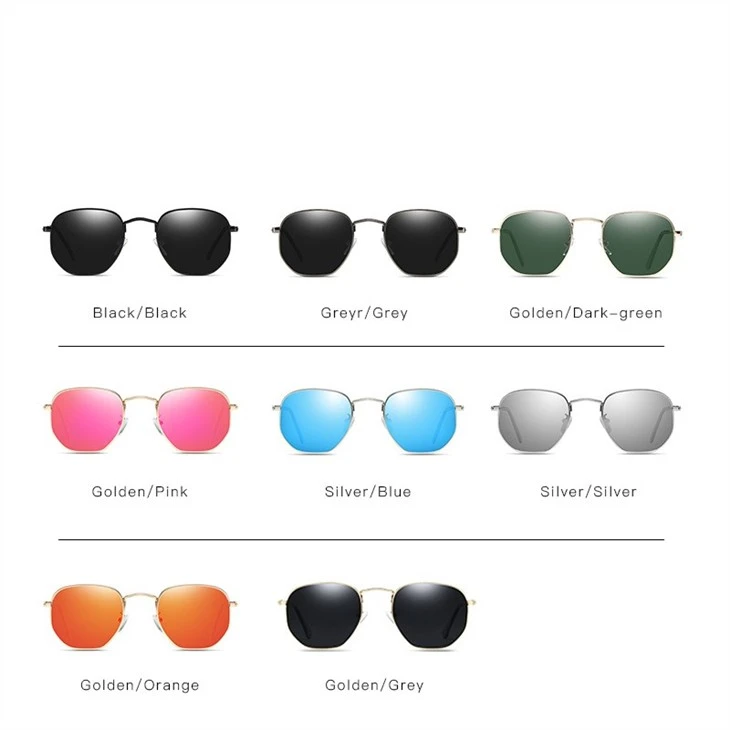 Retro Round Geometric Polarized Sunglasses